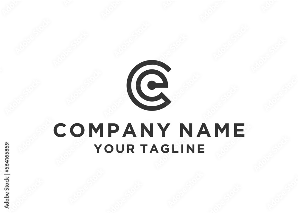 CE letter logo design vector illustration	
