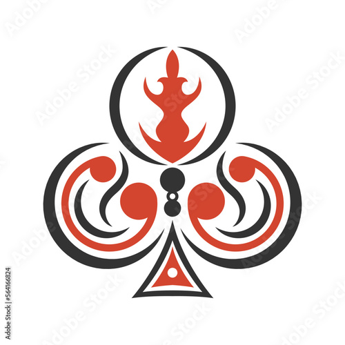 Playing card games icon logo design