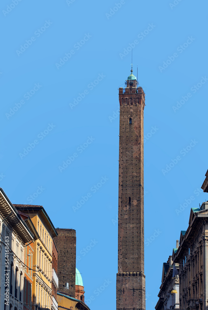 Fototapeta premium Torre degli Asinelli tower in Bologna in Emilia Romagna in Italy
