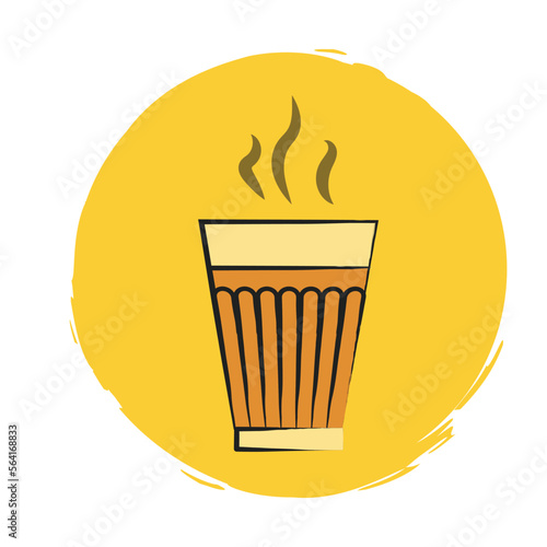 chai or tea icon,banner