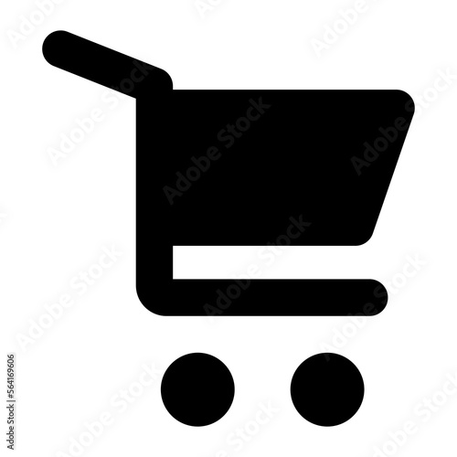 Shopping cart vector design in trendy style