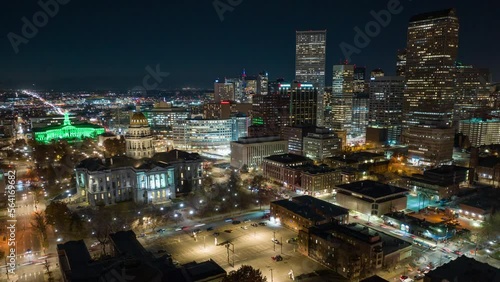 Denver downtown skyline near Capital 