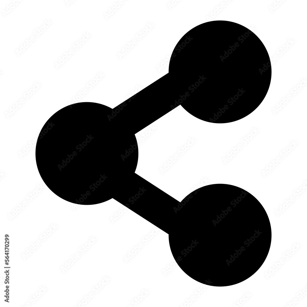 Share vector icon design in solid style, user interface icon Share vector icon design in solid style, user interface icon
