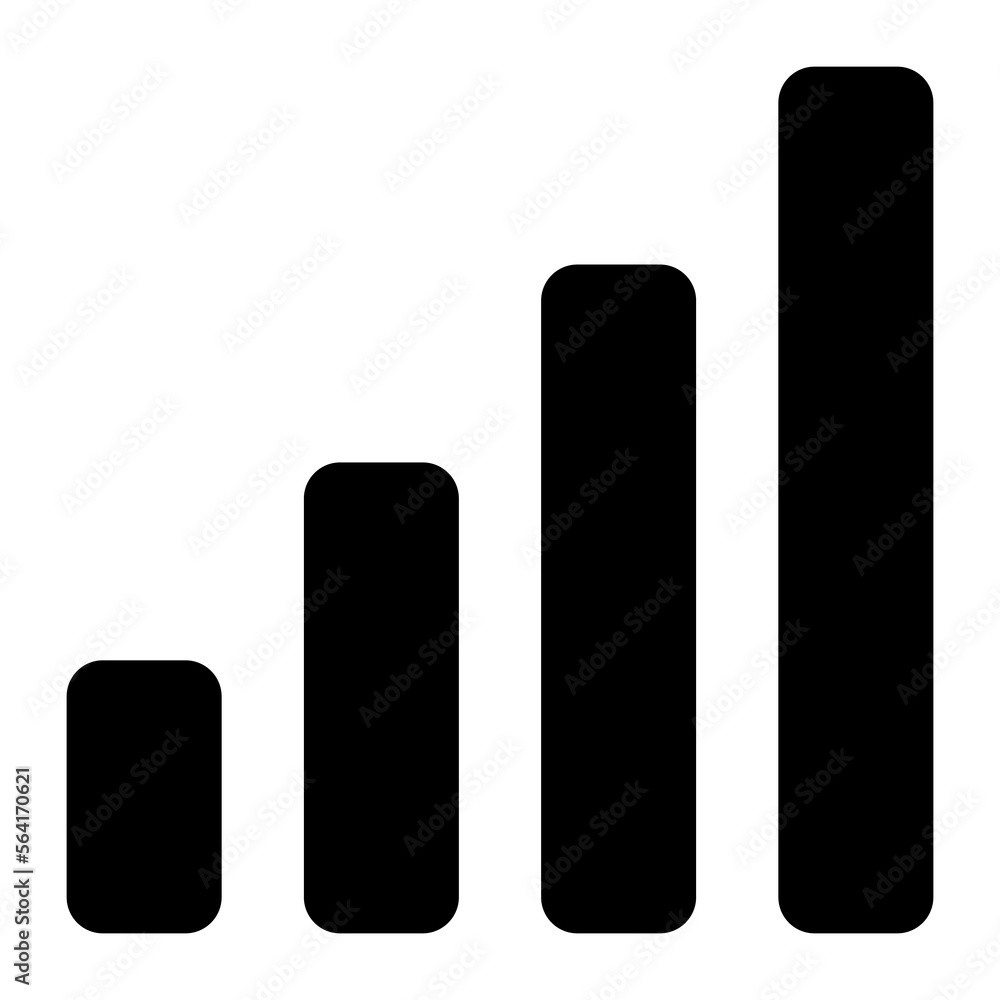 Mobile signals vector icon design in solid style, user interface Mobile signals vector icon design in solid style, user interface