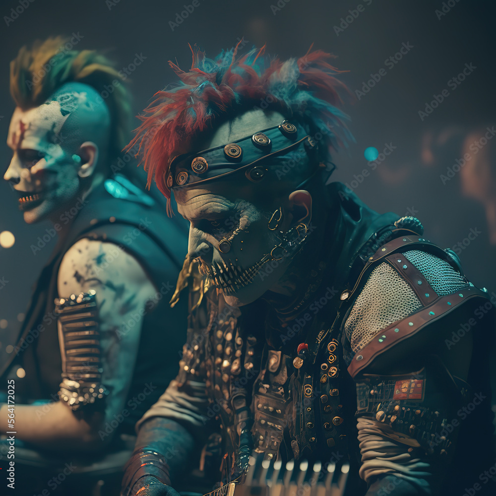 generative ai zombies performing in a rock band generative ai zombies performing in a rock band