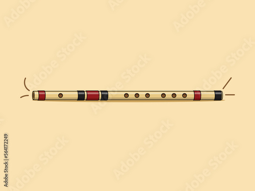 Flute vector illustration