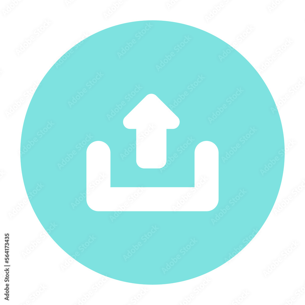 Upload sign vector icon design in solid style Upload sign vector icon design in solid style