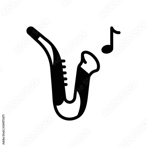 Black solid icon for instrumental