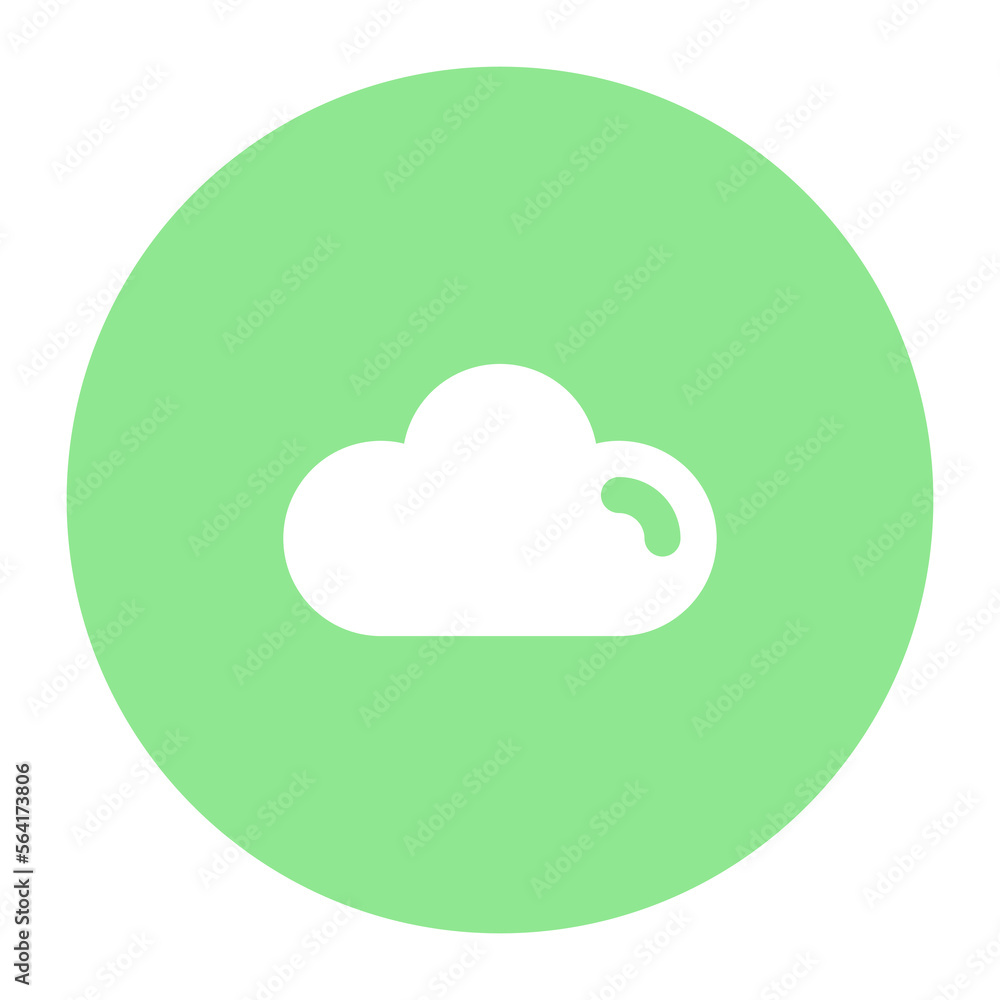 Cloud solid vector icon design in modern style Cloud solid vector icon design in modern style