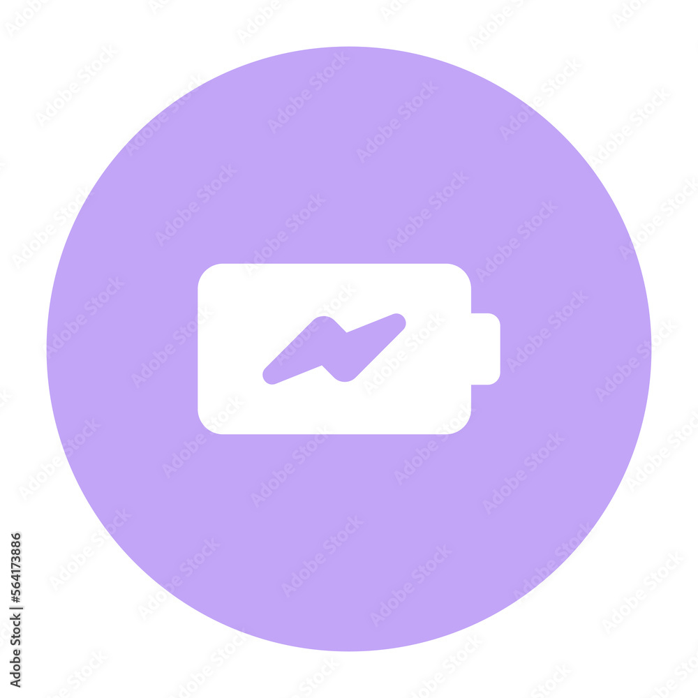 Battery charging vector design in solid style, power icon Battery charging vector design in solid style, power icon