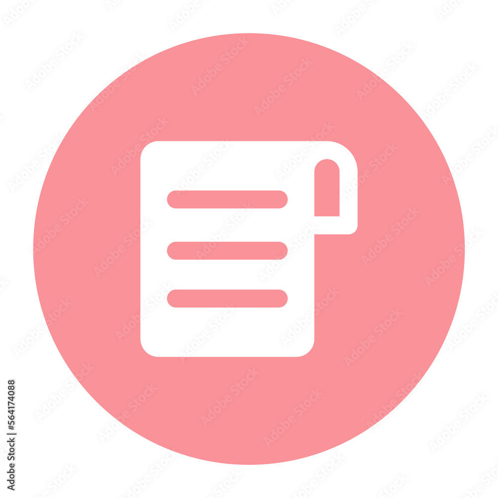 Document vector icon design in solid style Document vector icon design in solid style