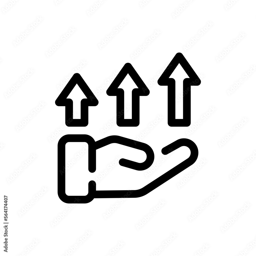 increase line icon increase line icon