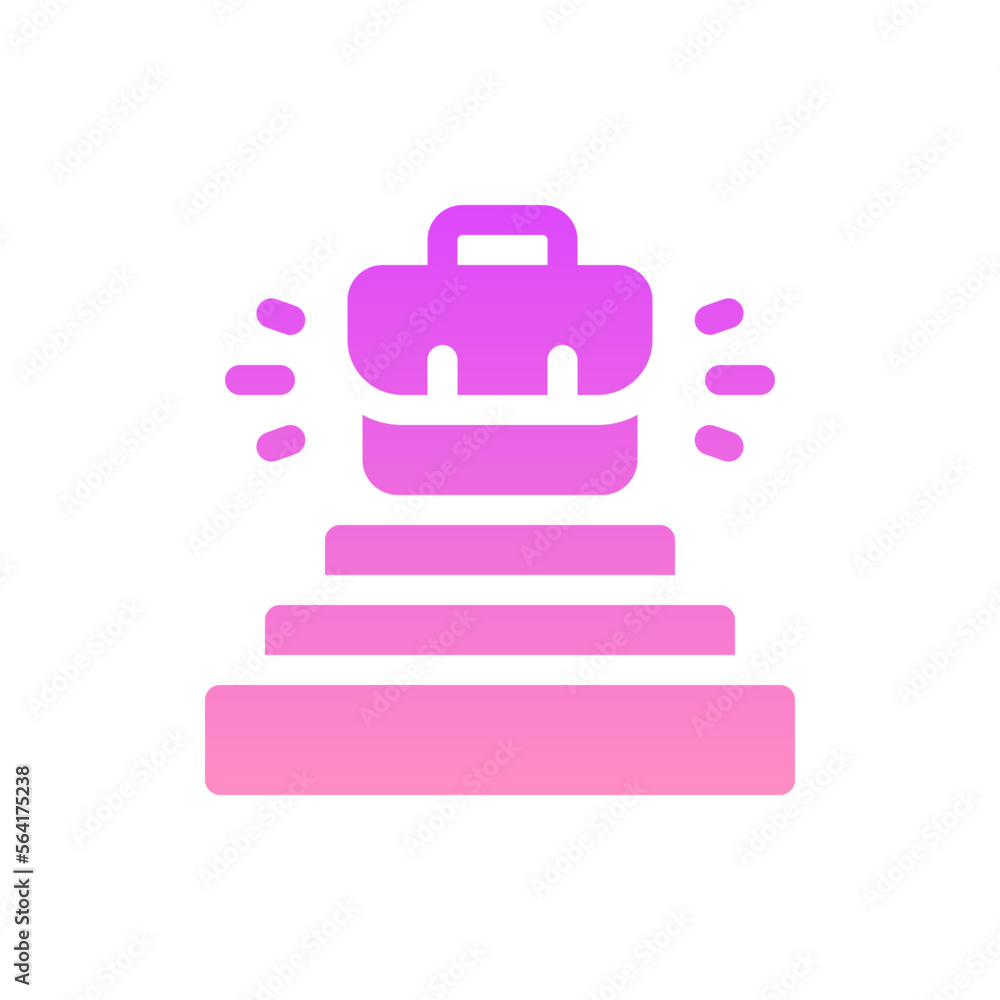 career promotion flat gradient icon career promotion flat gradient icon