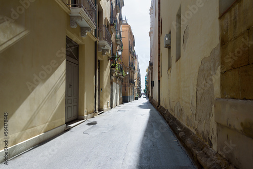 Narrow street in Trapani.