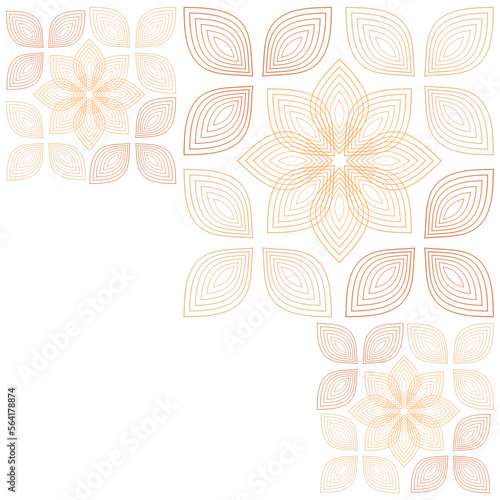 Beautiful flower decorative ornament. element for design.