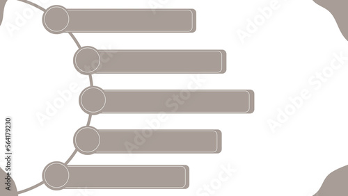Presentation and slide layout background. brown design for 5 topic for non Graphic designer user , JPeg file with out any text , just copy and paste on Power point slide the  create text on it ,