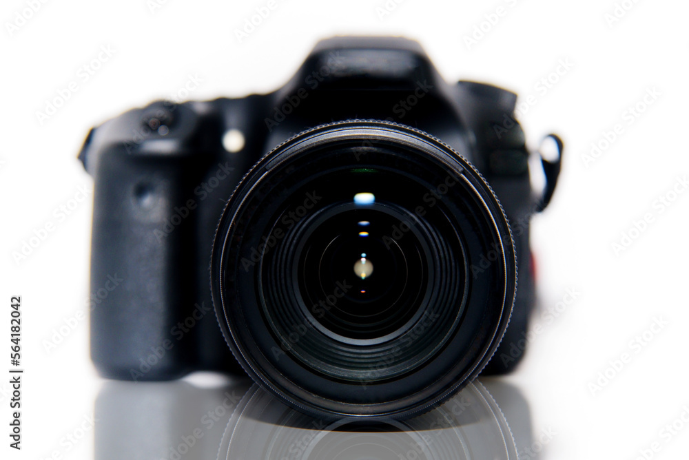 digital slr camera with lens
