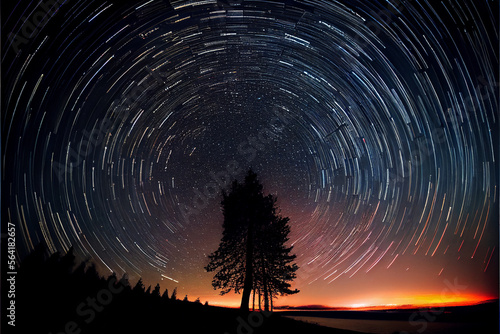 Astrophotography, Long exposure, sky, stars