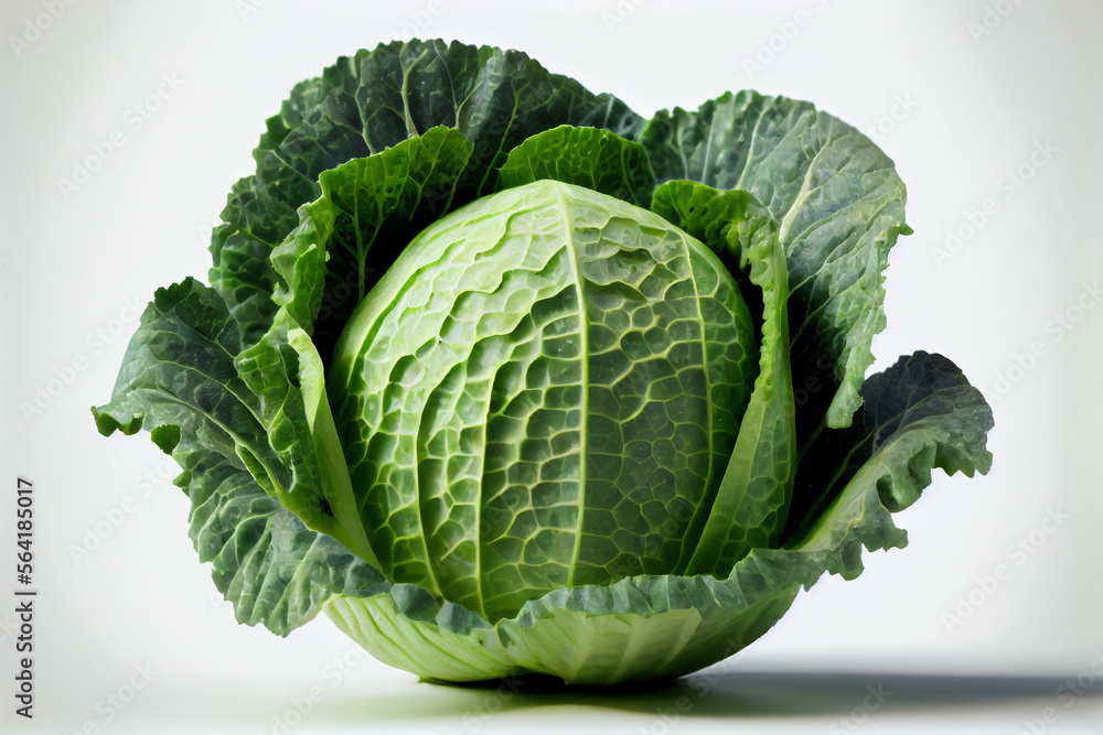 Fototapeta premium Cabbage on a white background