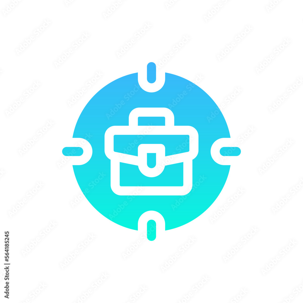 focus flat gradient icon focus flat gradient icon