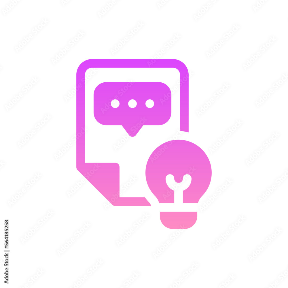 idea flat gradient icon
