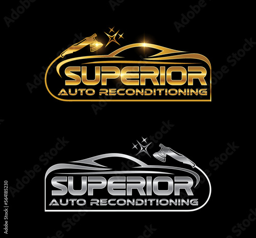 Car Cleaning Service Logo Icon