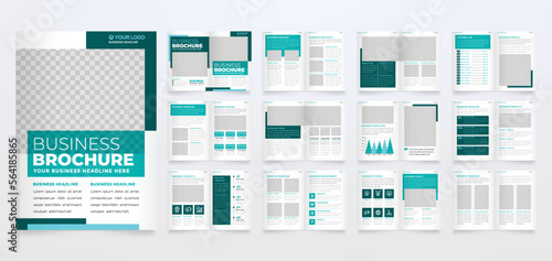 minimalist brochure template with modern concept and minimalist layout use for business profile and product catalog