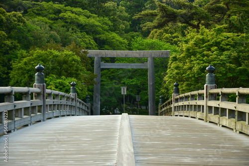 伊勢神宮の神秘的な風景