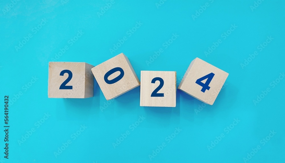 inscription on the cubes of the world, 2024 new year inscription on the cubes of the world, 2024 new year