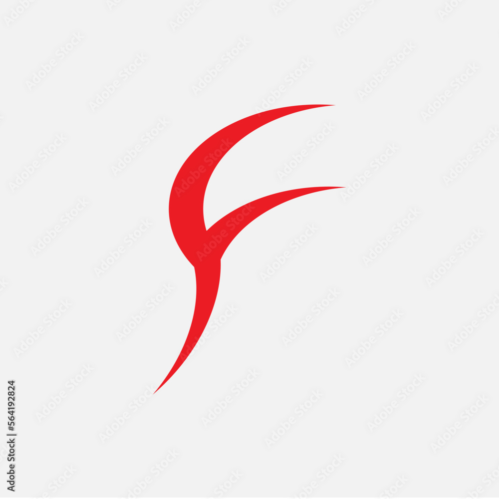 Simple Letter F Logo Simple Letter F Logo