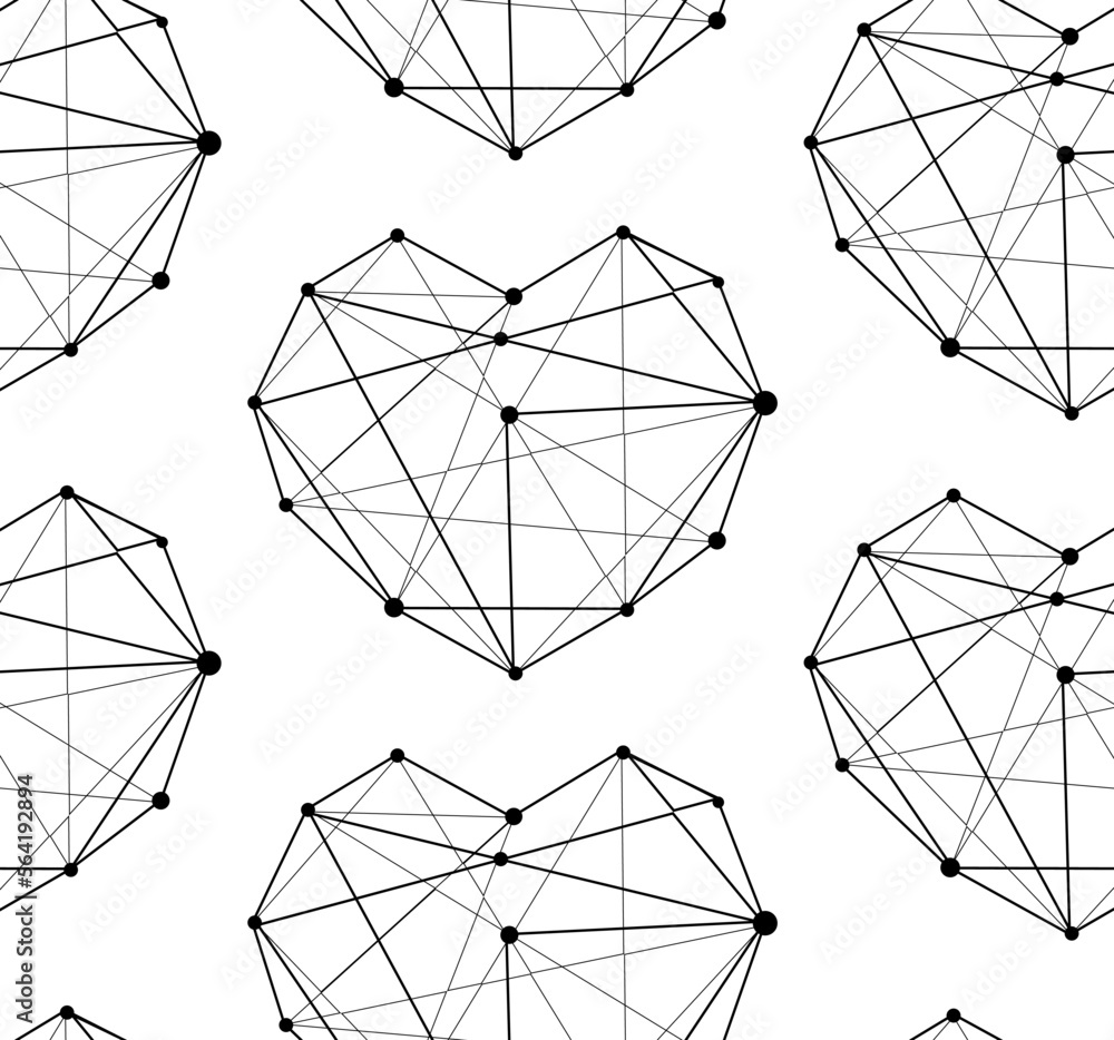 Seamless vector Heart pattern Seamless vector Heart pattern
