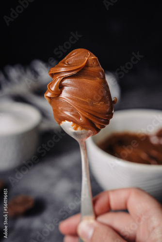chocolate caramel macro