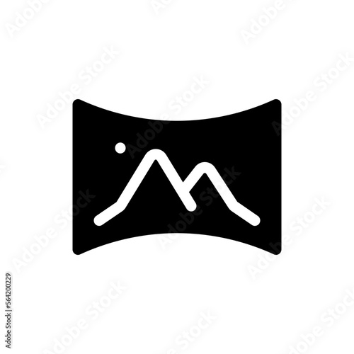 panorama glyph icon