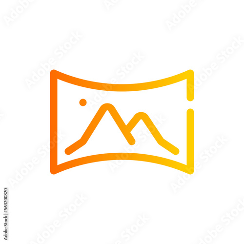 panorama gradient icon