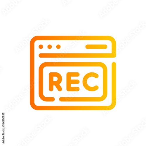rec gradient icon