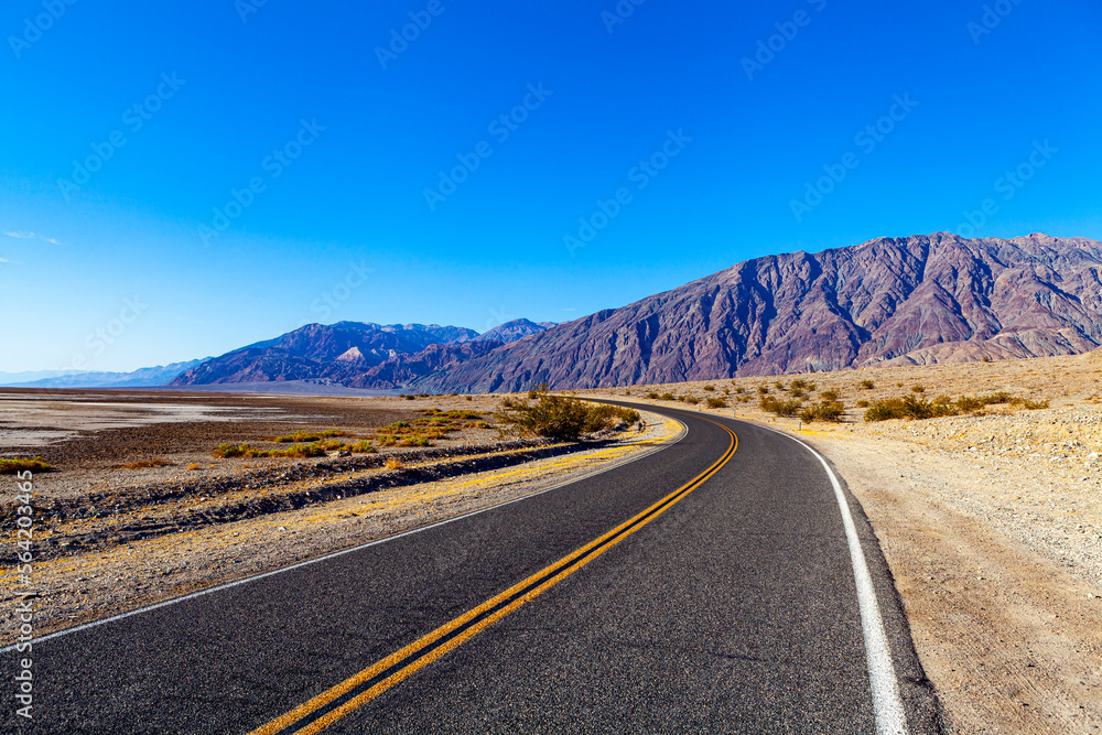 Road through America's Death Valley Road through America's Death Valley