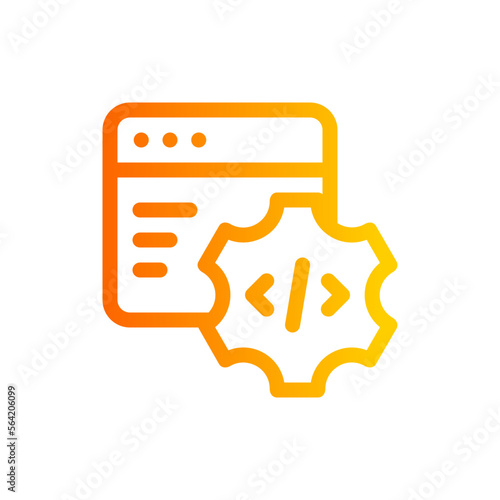 coding gradient icon