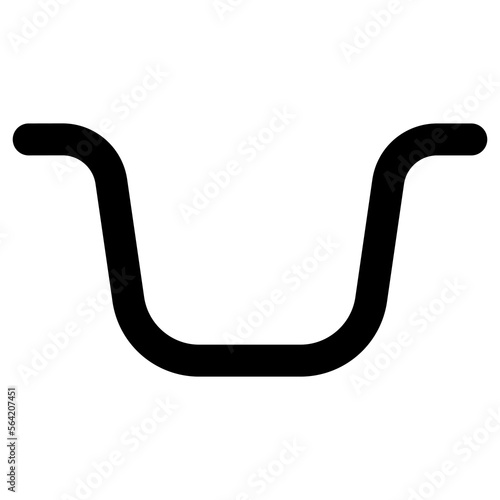 Icon ditch trench water, channel road logo, gutter landscape garden