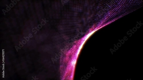 Spiral dot Glowing abstract red, blue, and purple rotate element Animation.
Circle Galaxy Milky way flowing pink and blue particles motion moving  background.