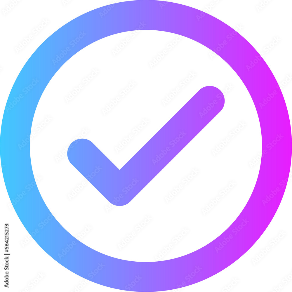 Check mark symbol in gradient collors. Check mark signs button. Check mark symbol in gradient collors. Check mark signs button.