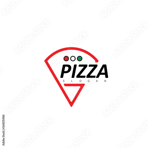 pizza food italian logo design symbol