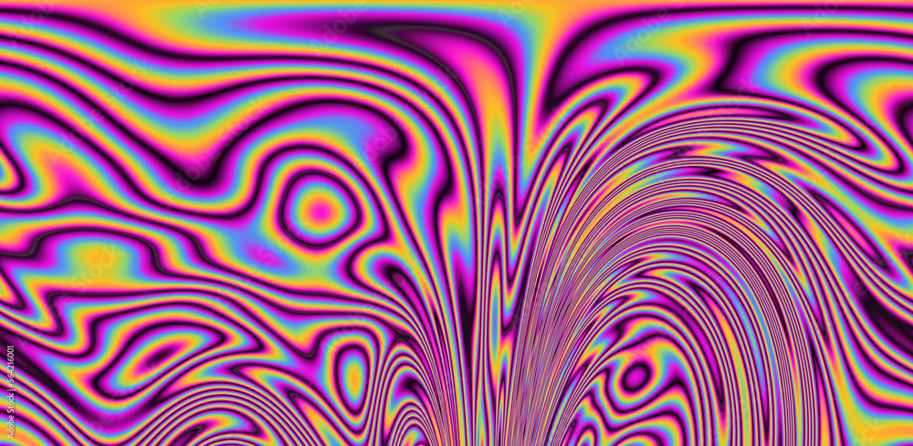 Obraz premium Abstract psychedelic background with rainbow smudges and stains, like on gasoline film. 