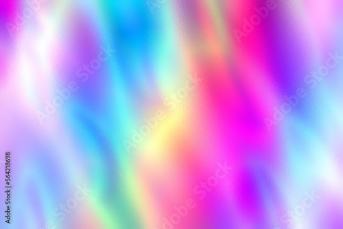 Abstract  blurry holographic rainbow foil texture,vivid color gradient iridescent background