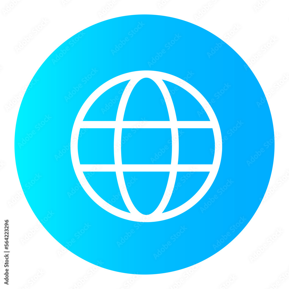 Global Distribution gradient icon Global Distribution gradient icon