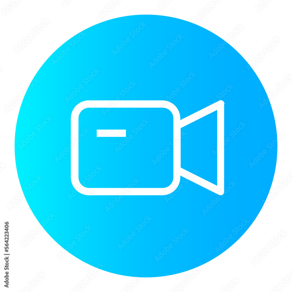 Video Camera gradient icon Video Camera gradient icon