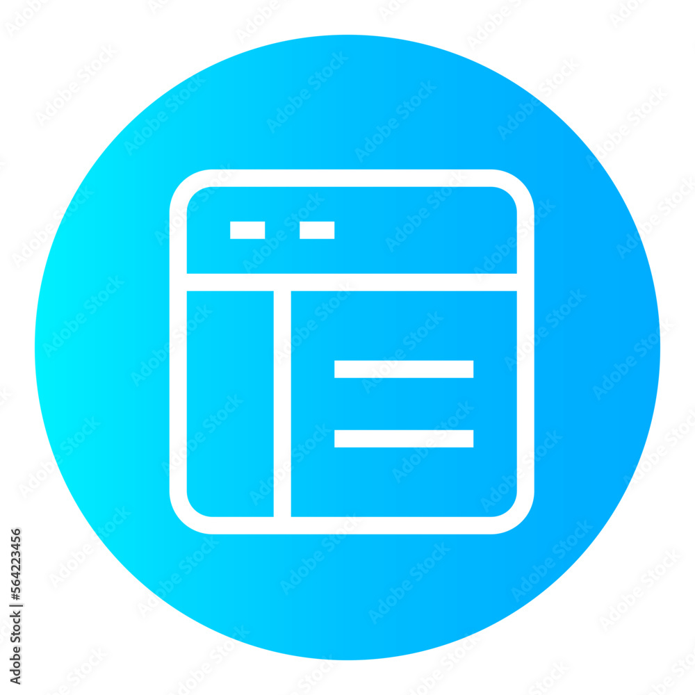 Website Layout gradient icon Website Layout gradient icon