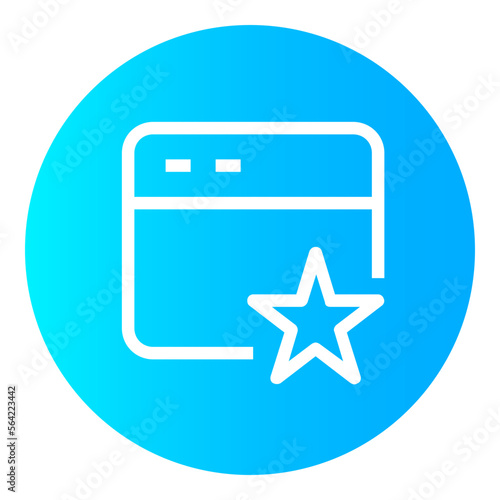 Web Ranking gradient icon © stockes design