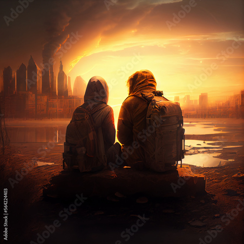 A couple in a post-apocalyptic world © Jessica Muscat