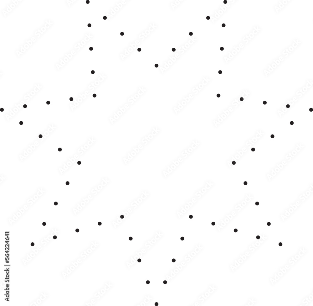 Fototapeta premium dotted star