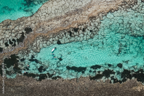 Top down drone capture of Yanchep Lagoon just north of Perth, Western Australia